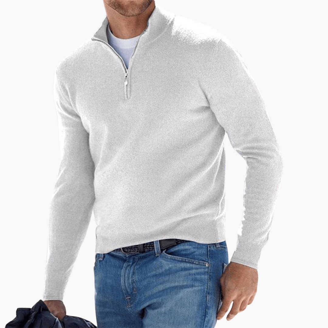 Zip-Pullover för herrar – moderiktig & bekväm för fritid