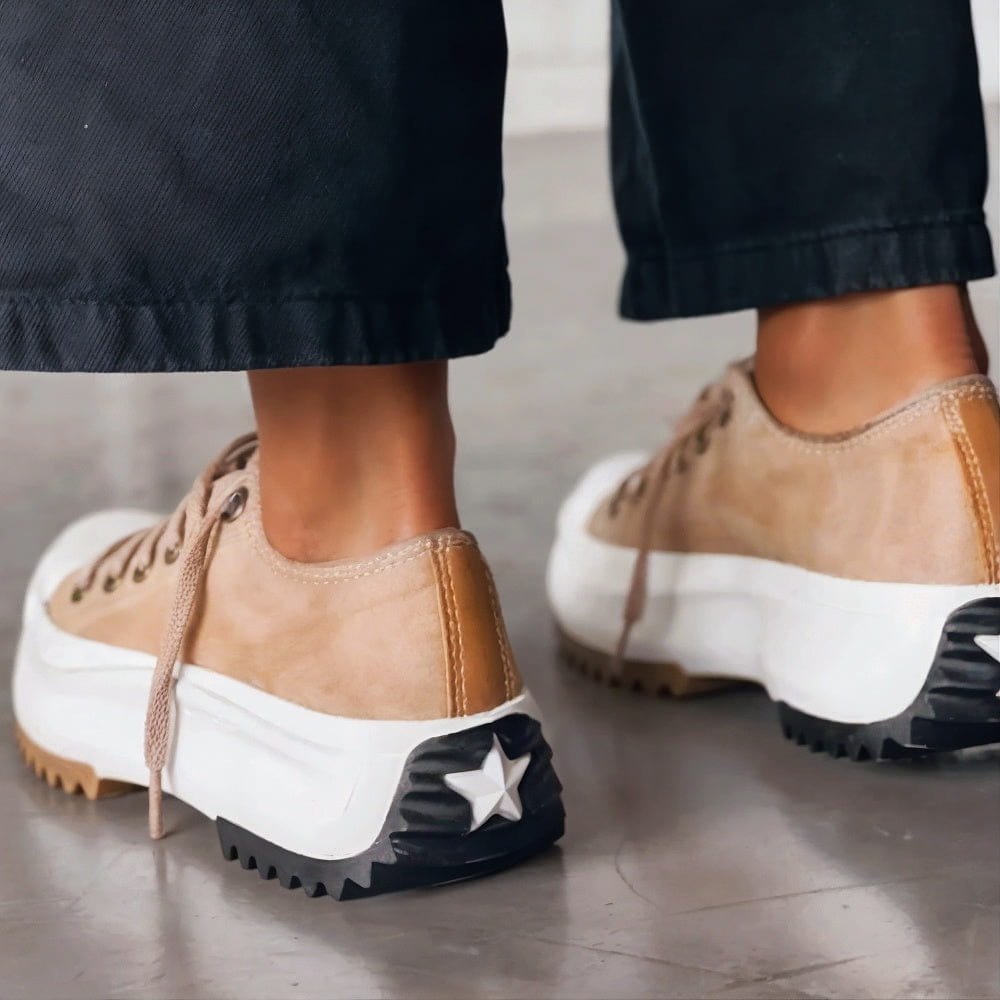 Elisa | läder sneakers med plattformssula