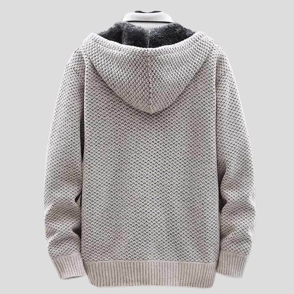 Guido | stickad hoodie