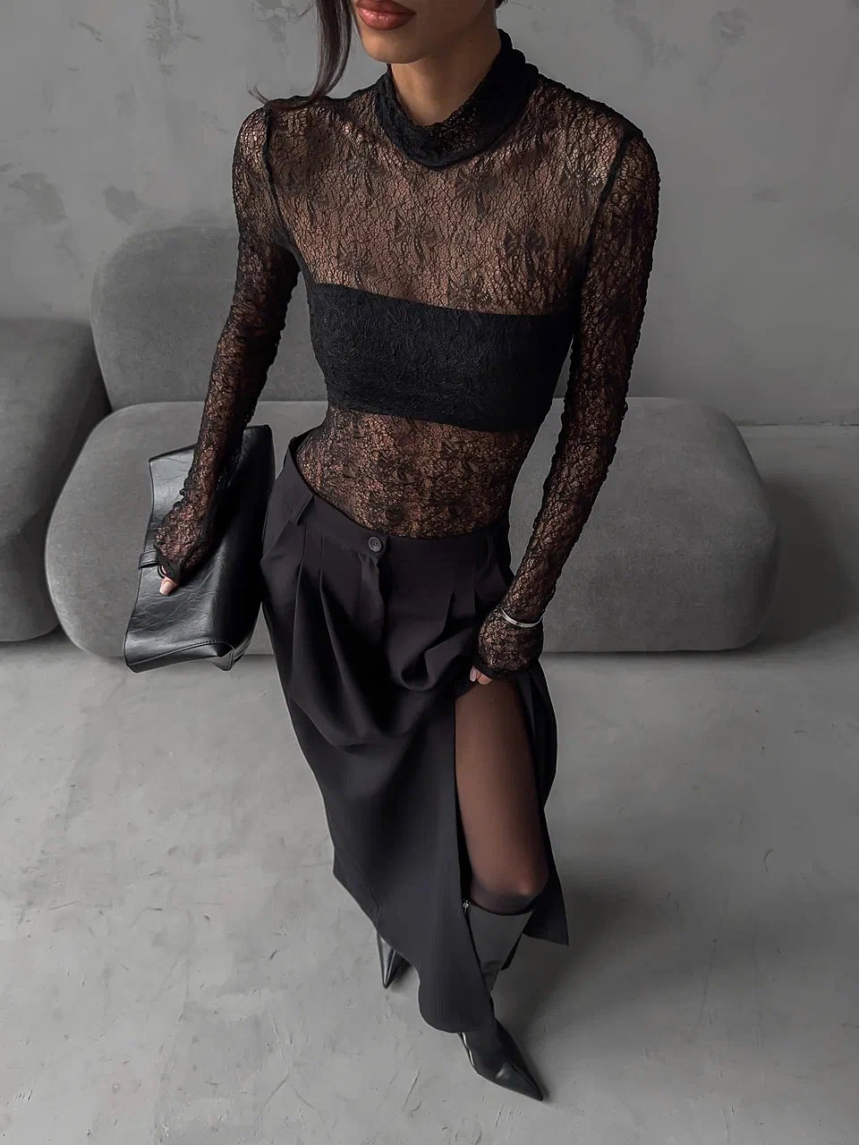 Lioréa | Chik plisserad lång kjol