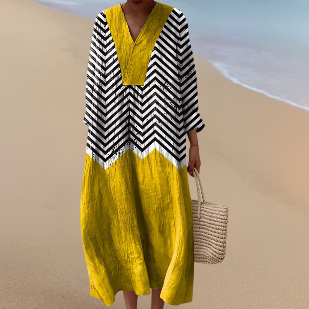 Boho Maxiklänning – Djärva Mönster, Okomplicerad Komfort