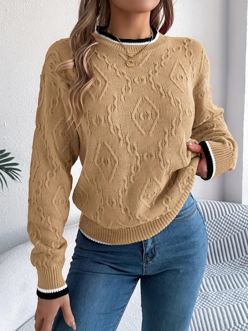 Sonja - Elegant Randig Jumper