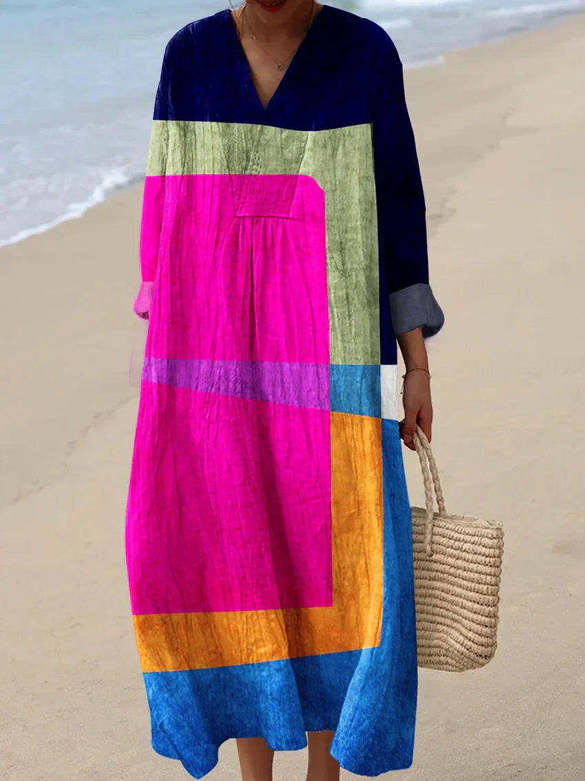 Konstinspirerad Klänning – Naturlig Skönhet Som Fångar Uppmärksamhet