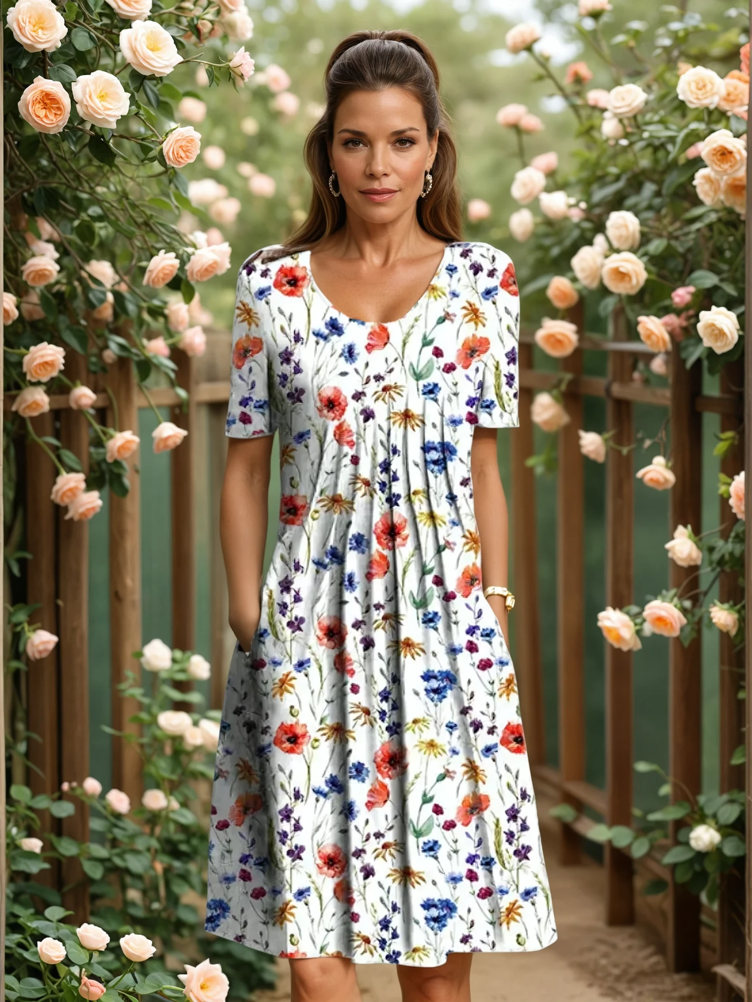 Ann-Sofie™ | Luxe Magskyddande Klänning