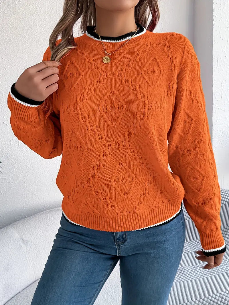 Sonja - Elegant Randig Jumper