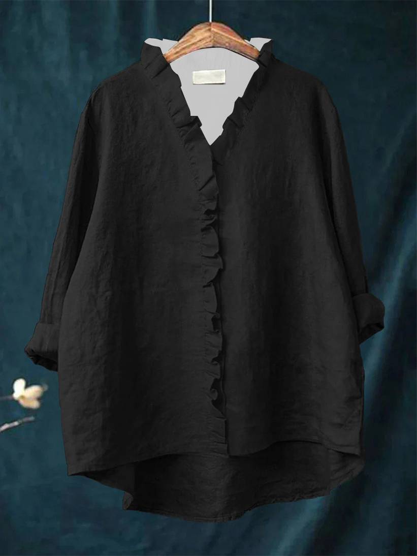 Synnøve | Premiumskjorta med volang