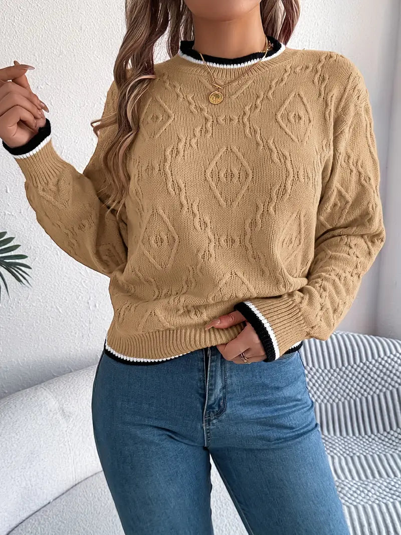 Sonja - Elegant Randig Jumper
