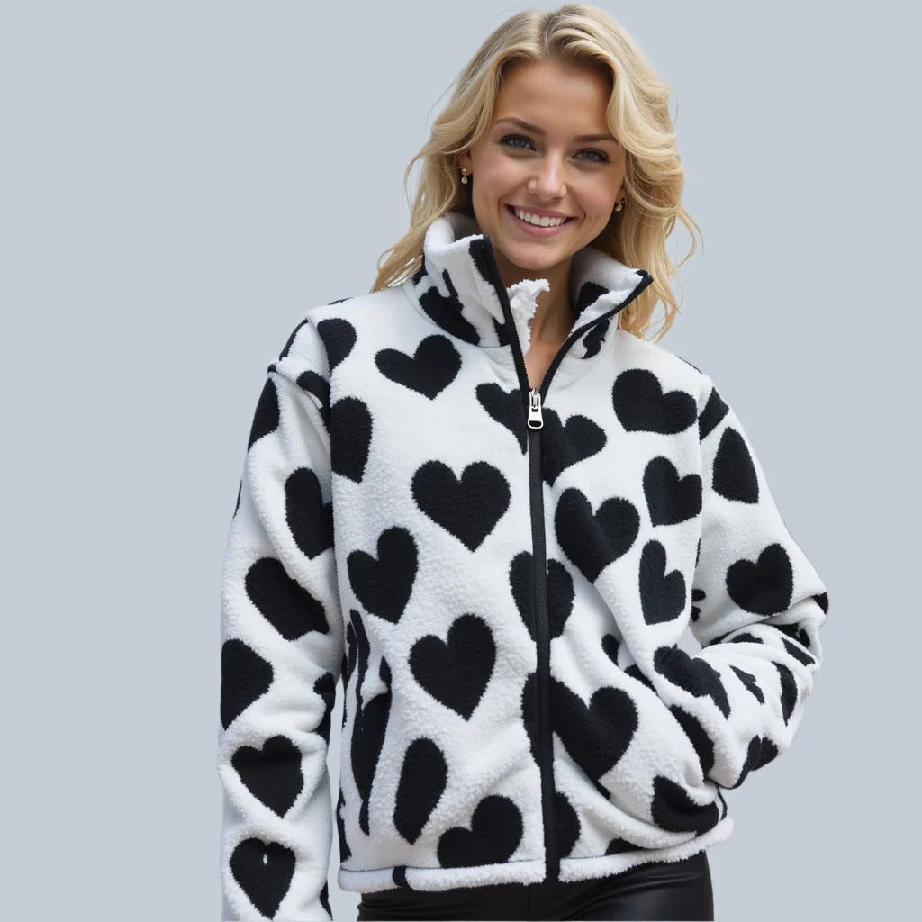 Katharina | Mjuk Reversibel Hjärtjacka