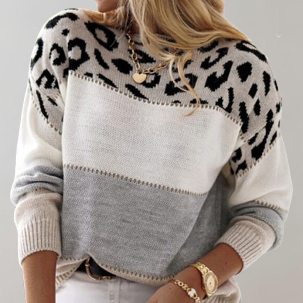 Cléa | Chic Leoprint Tröja