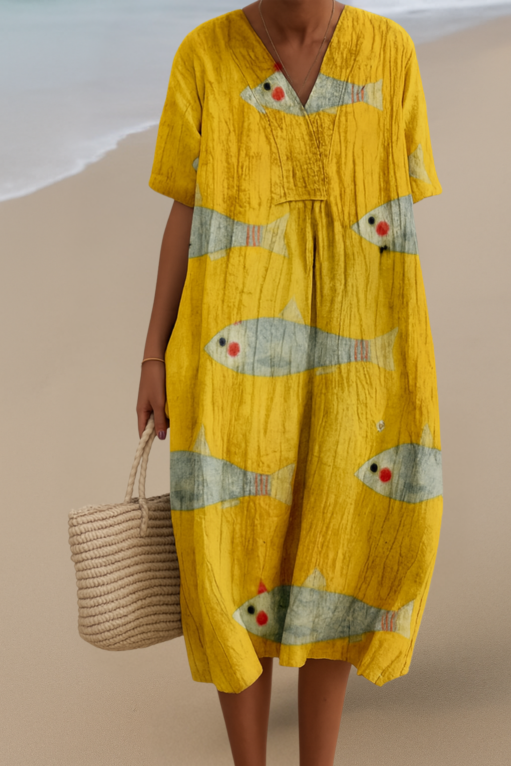 Konstinspirerad Klänning – Naturlig Skönhet Som Fångar Uppmärksamhet