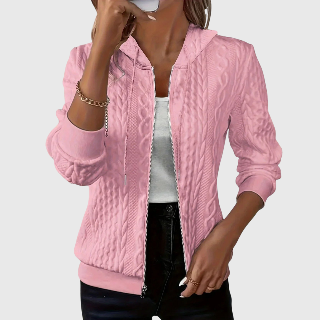 Jenna | Hoodie med dragkedja