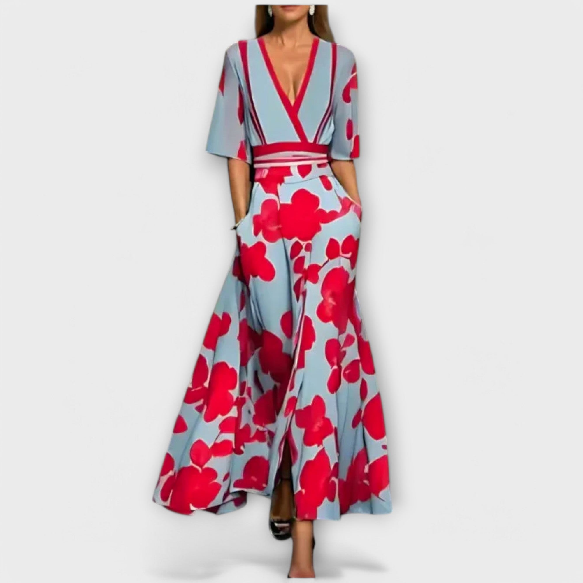 Elise – Elegant blommig tubklänning