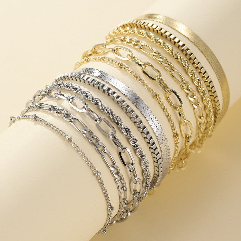 Ellis Renner armbandsset | Guld
