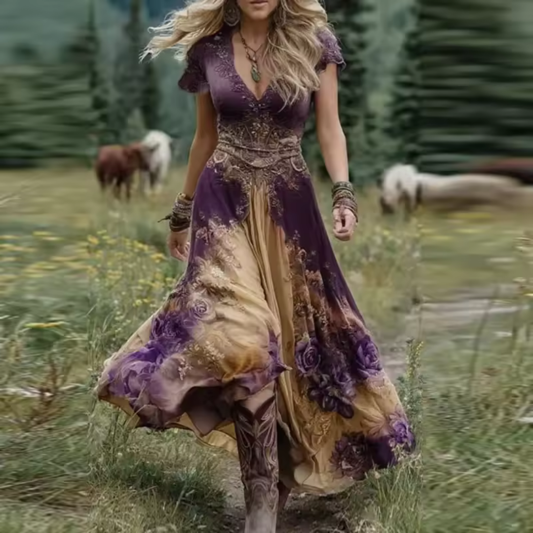 Noraya | Stilig vintage-inspirerad boho-klänning