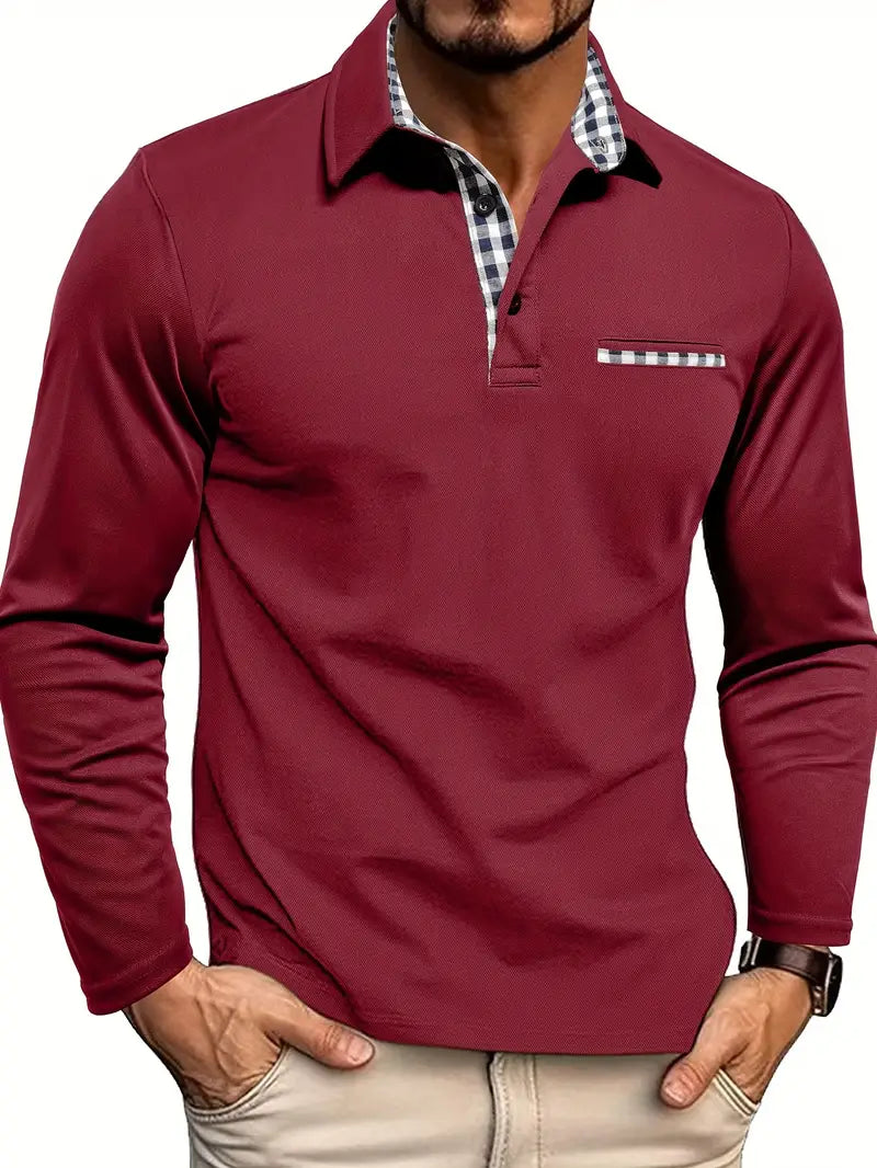 Willem | Poloshirt med långa ärmar