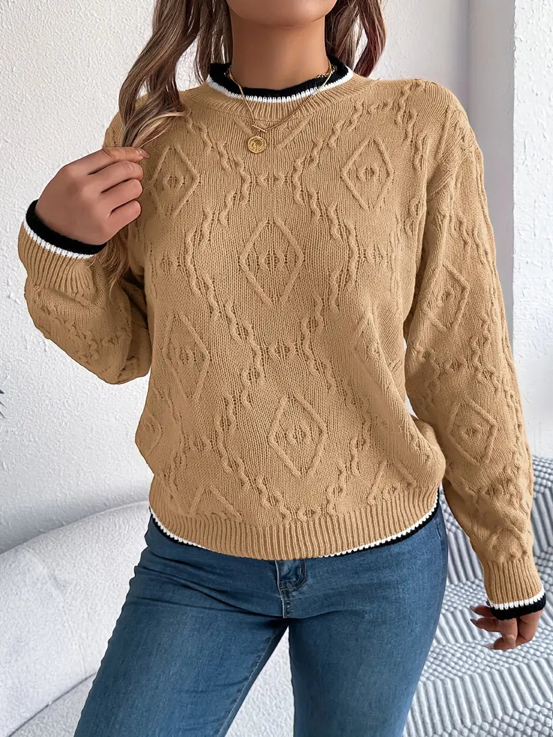 Sonja - Elegant Randig Jumper