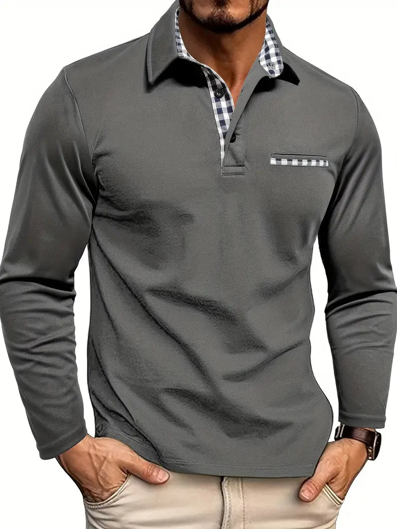 Willem | Poloshirt med långa ärmar