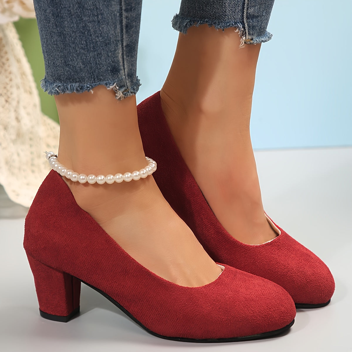 Laure | Pumps med bred tåkappa