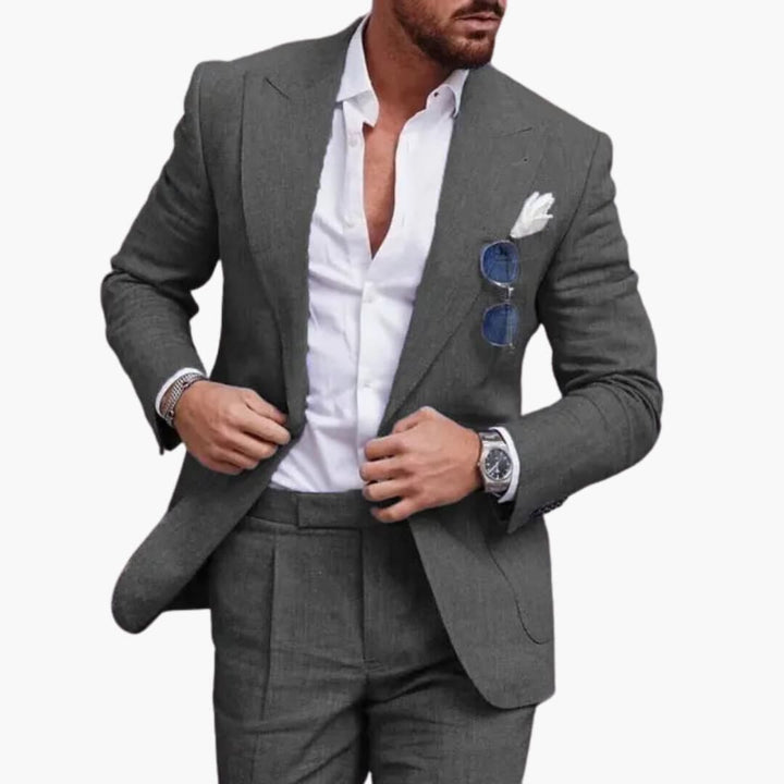 Tvådelad kostym för män - klassisk businesslook