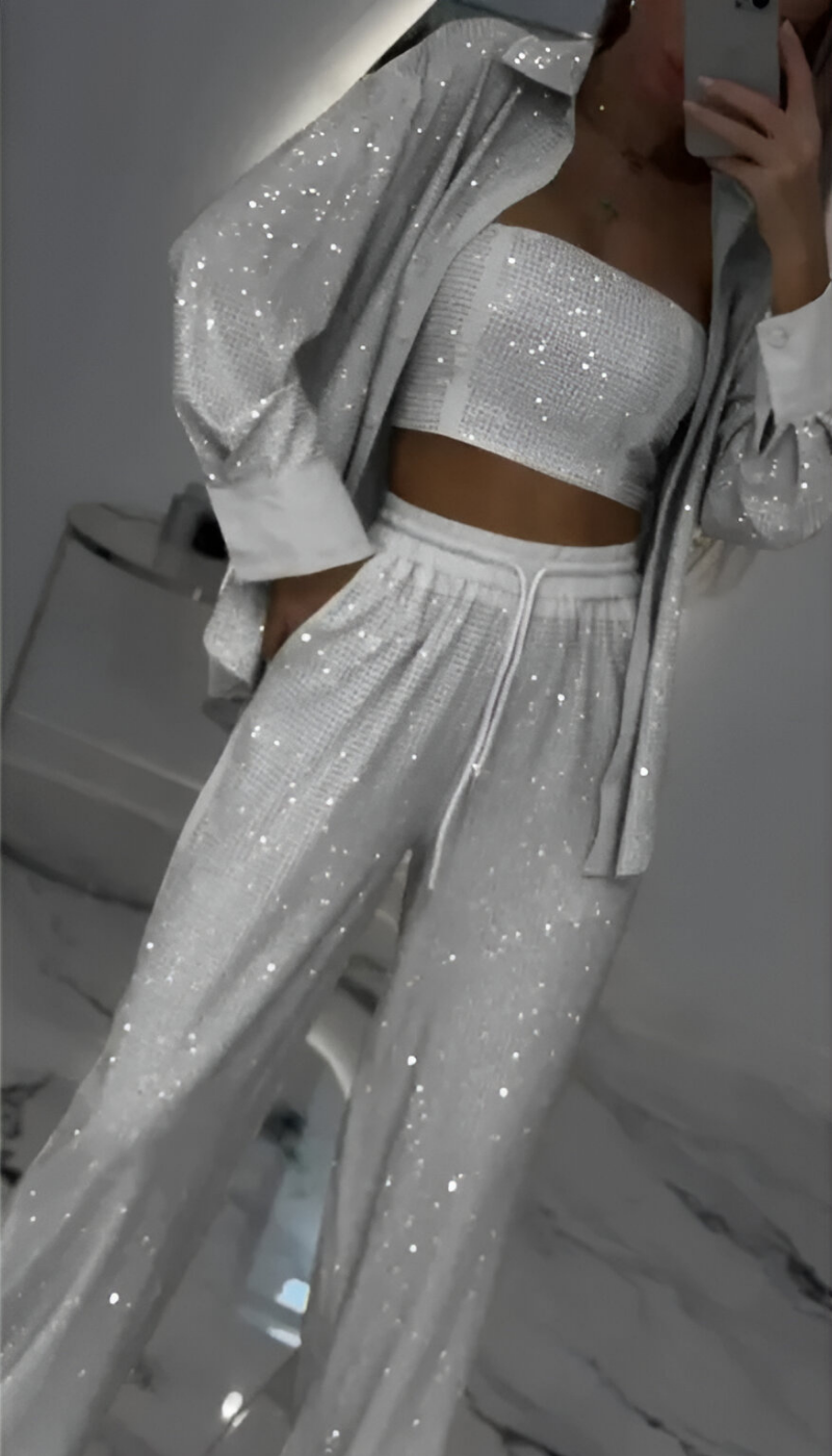 Nola™ | Modern paljett 3-delad lounge set