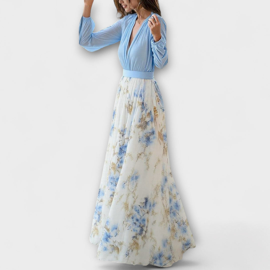 Harper – Maxiklänning med blommönster