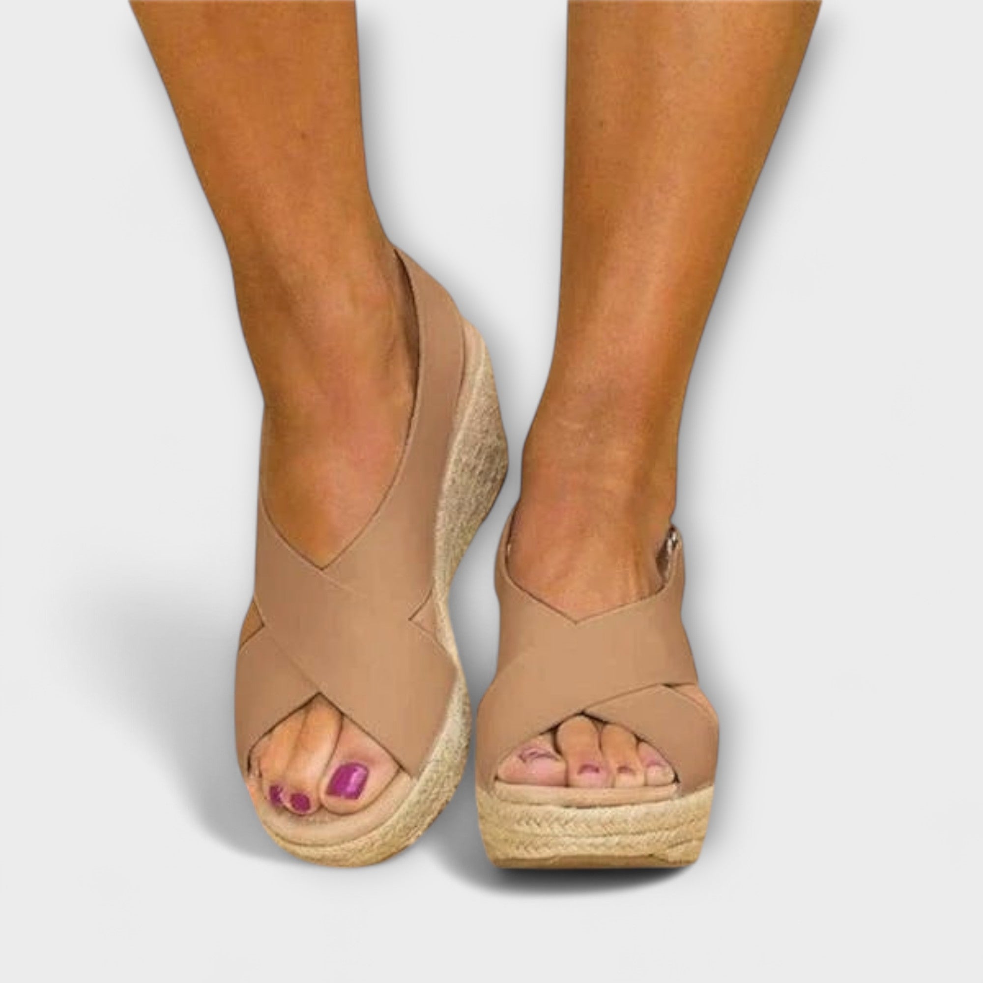 Eleganta espadrillsandaler