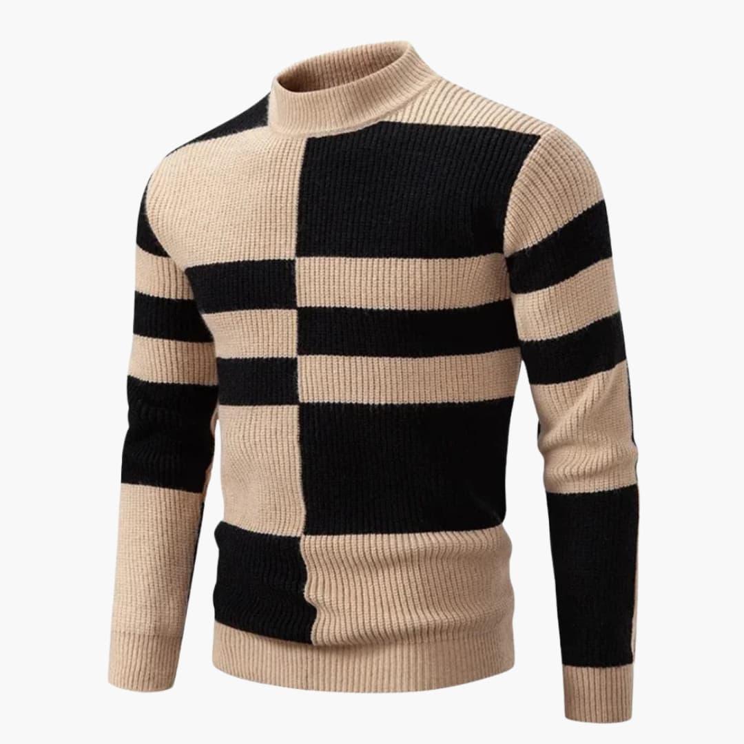 Herrtröja med färgblockdesign – mångsidig & modern
