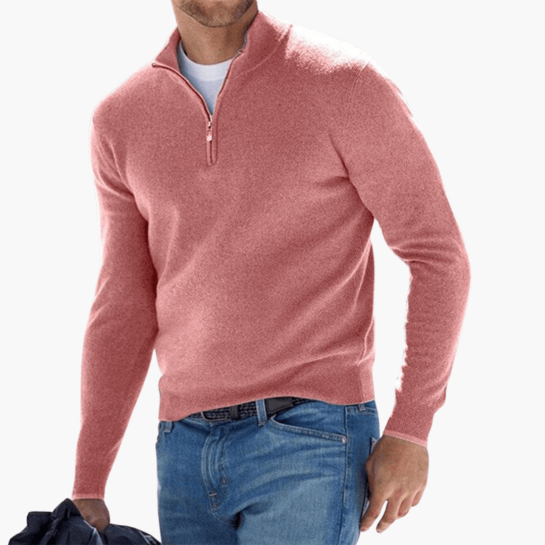 Zip-Pullover för herrar – moderiktig & bekväm för fritid