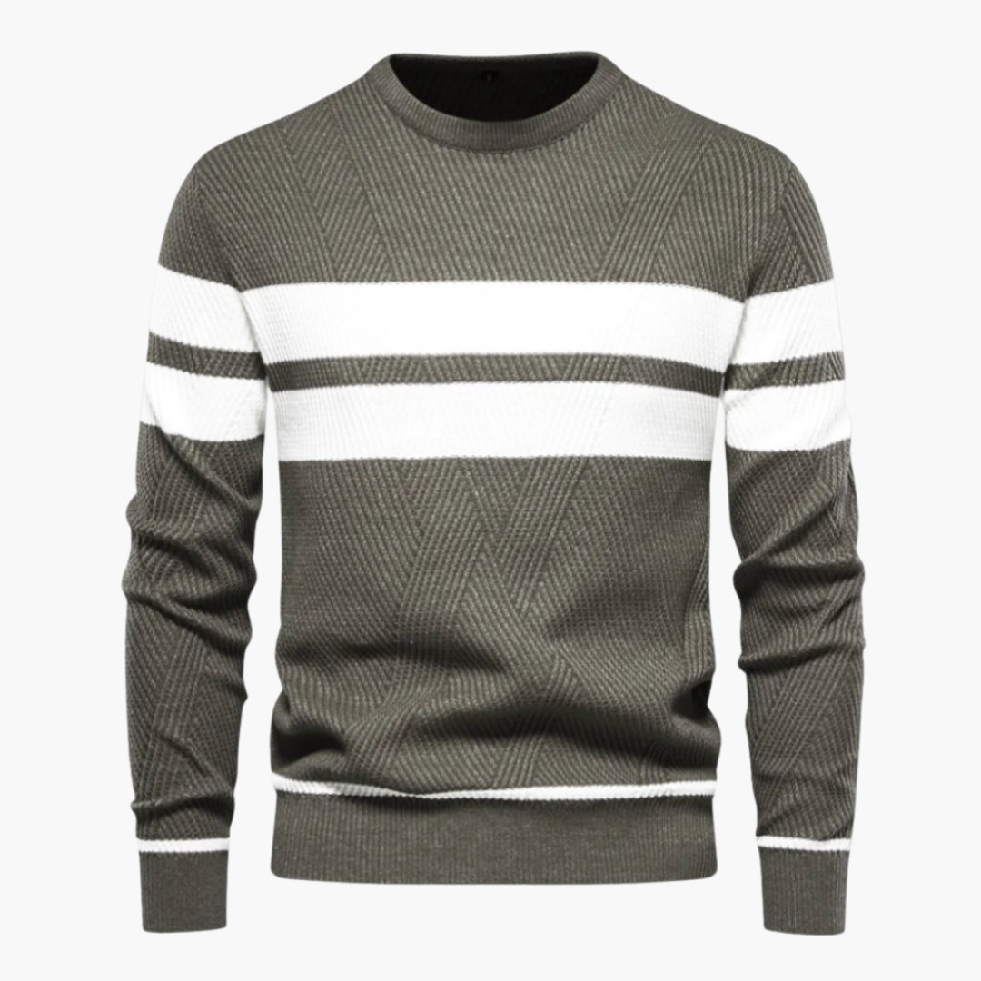 Bastian | Herrenpullover mit Streifen