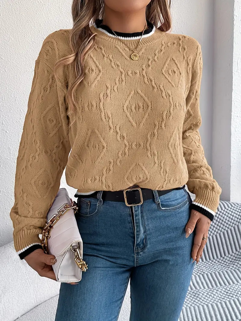 Sonja - Elegant Randig Jumper