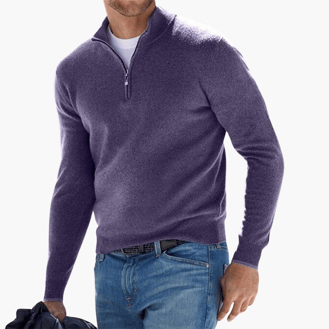 Zip-Pullover för herrar – moderiktig & bekväm för fritid