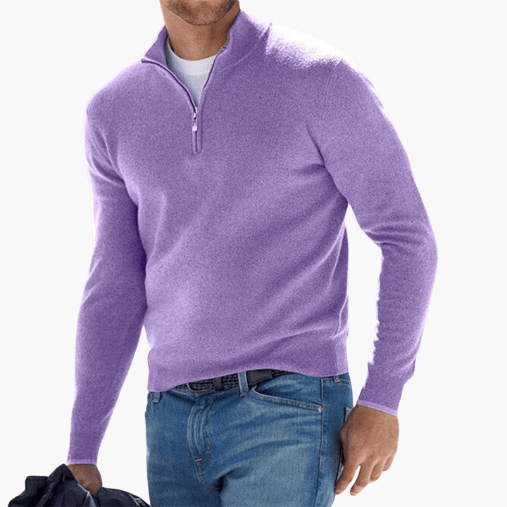 Zip-Pullover för herrar – moderiktig & bekväm för fritid