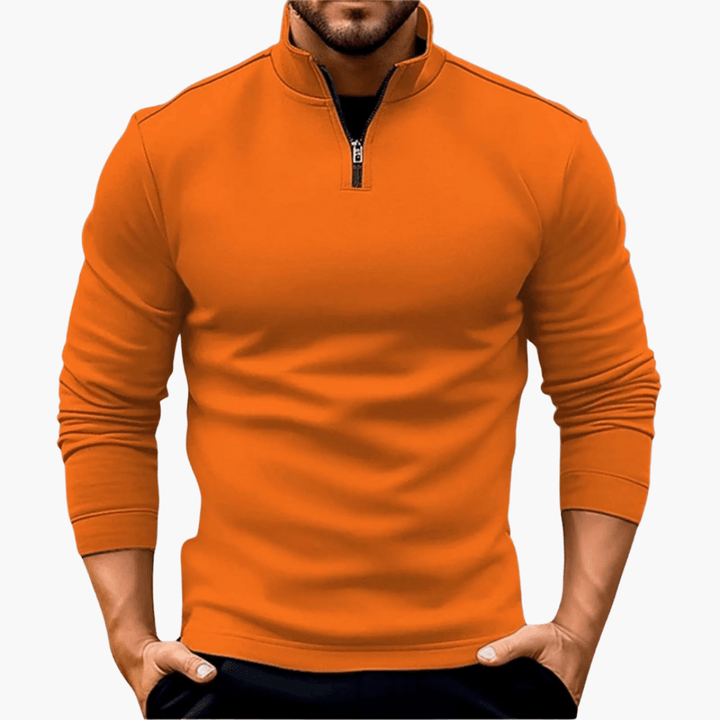 Sweatshirt med dragkedja för herr – sportig & bekväm