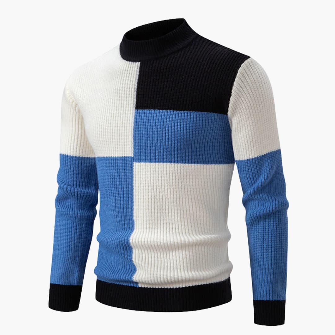 Herrtröja med färgblockdesign – mångsidig & modern