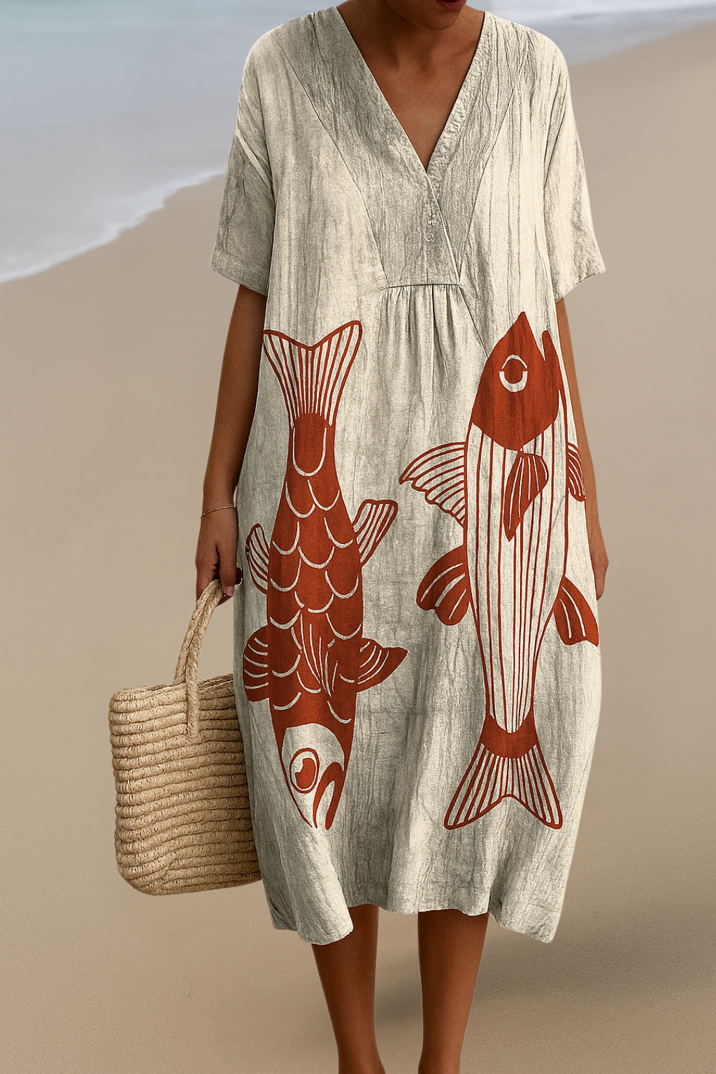 Konstinspirerad Klänning – Naturlig Skönhet Som Fångar Uppmärksamhet