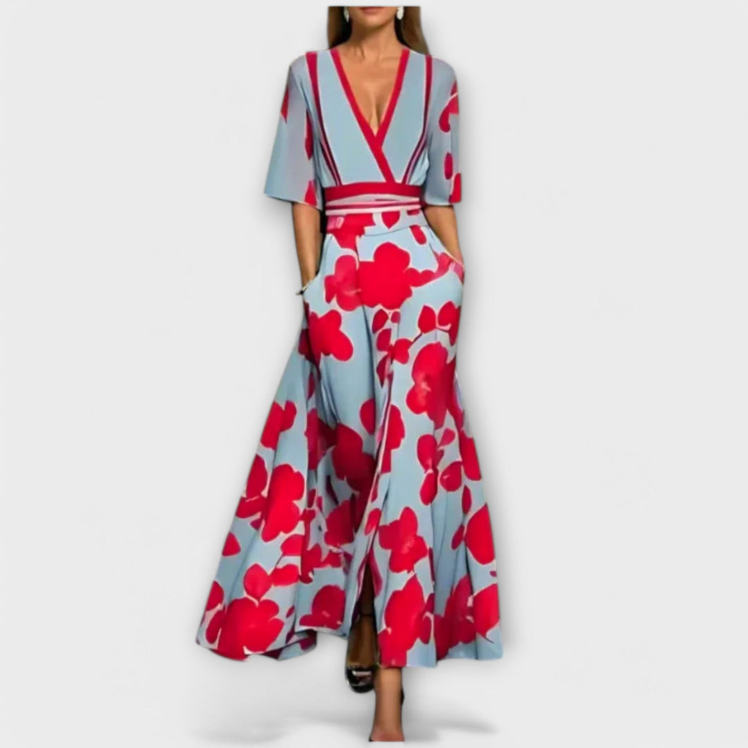 Elise – Elegant blommig tubklänning
