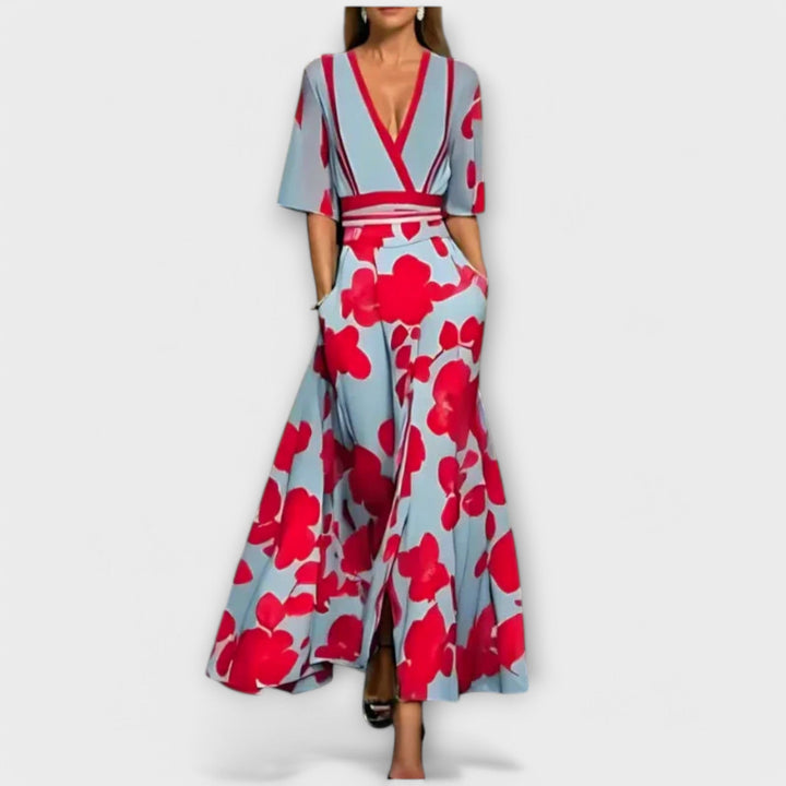 Elise – Elegant blommig tubklänning