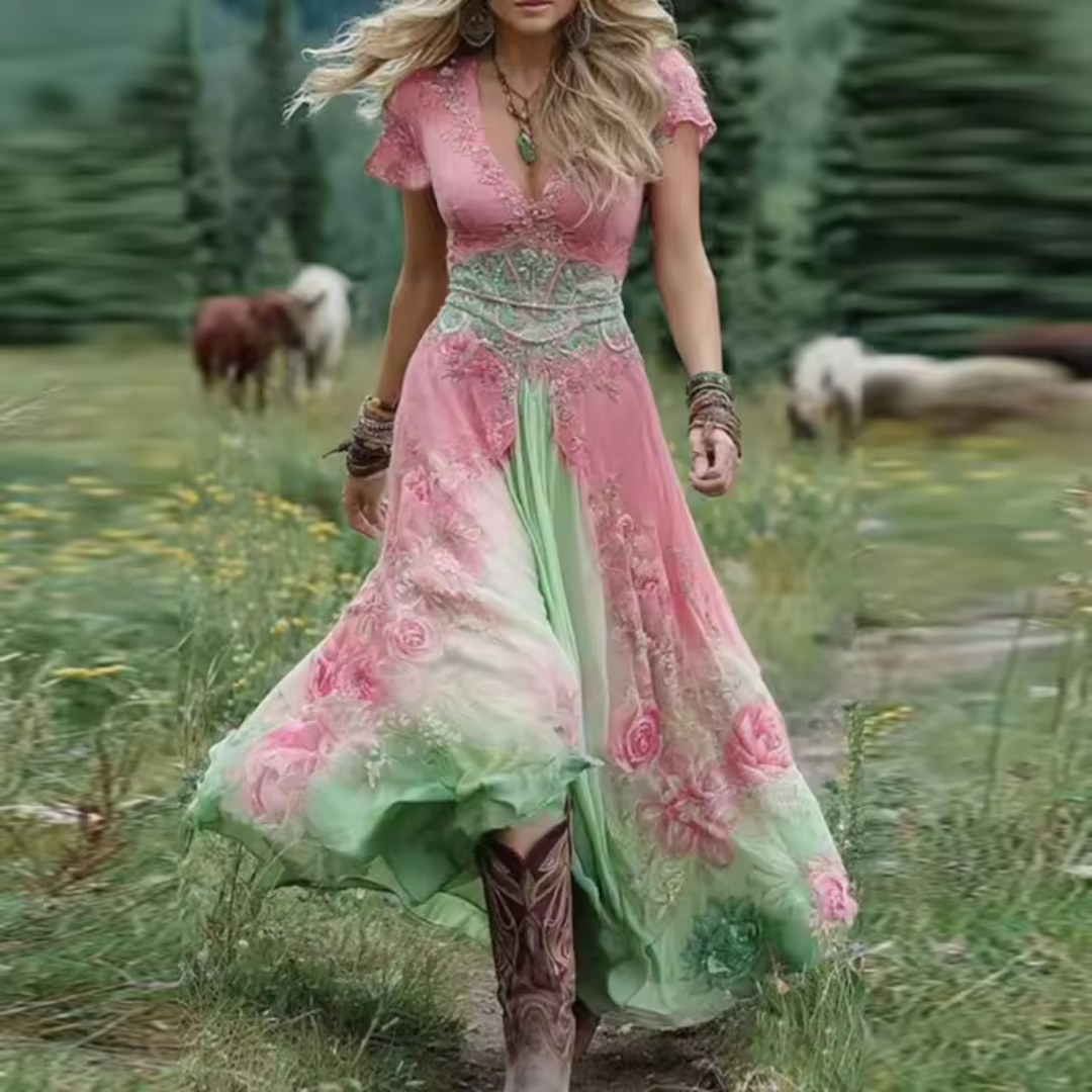 Noraya | Stilig vintage-inspirerad boho-klänning