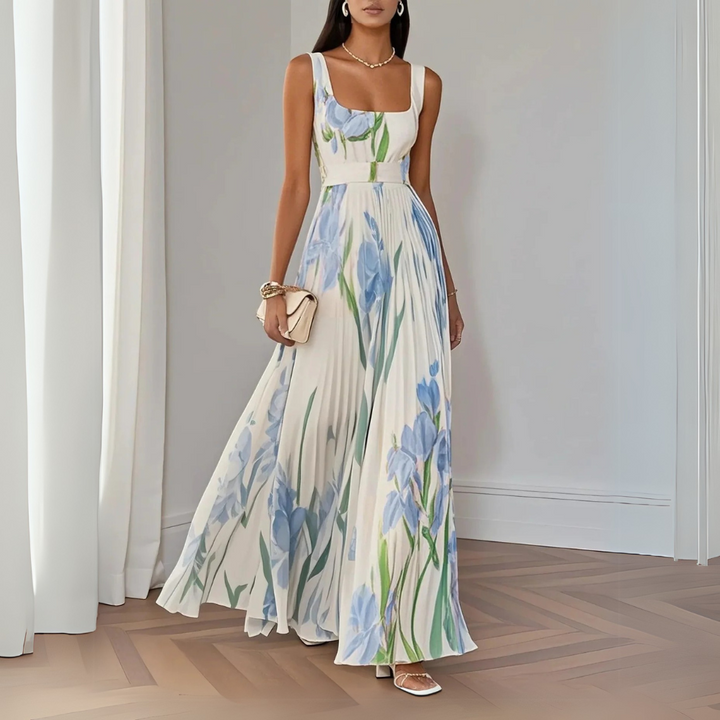 Revina™ Elegant blommig maxiklänning