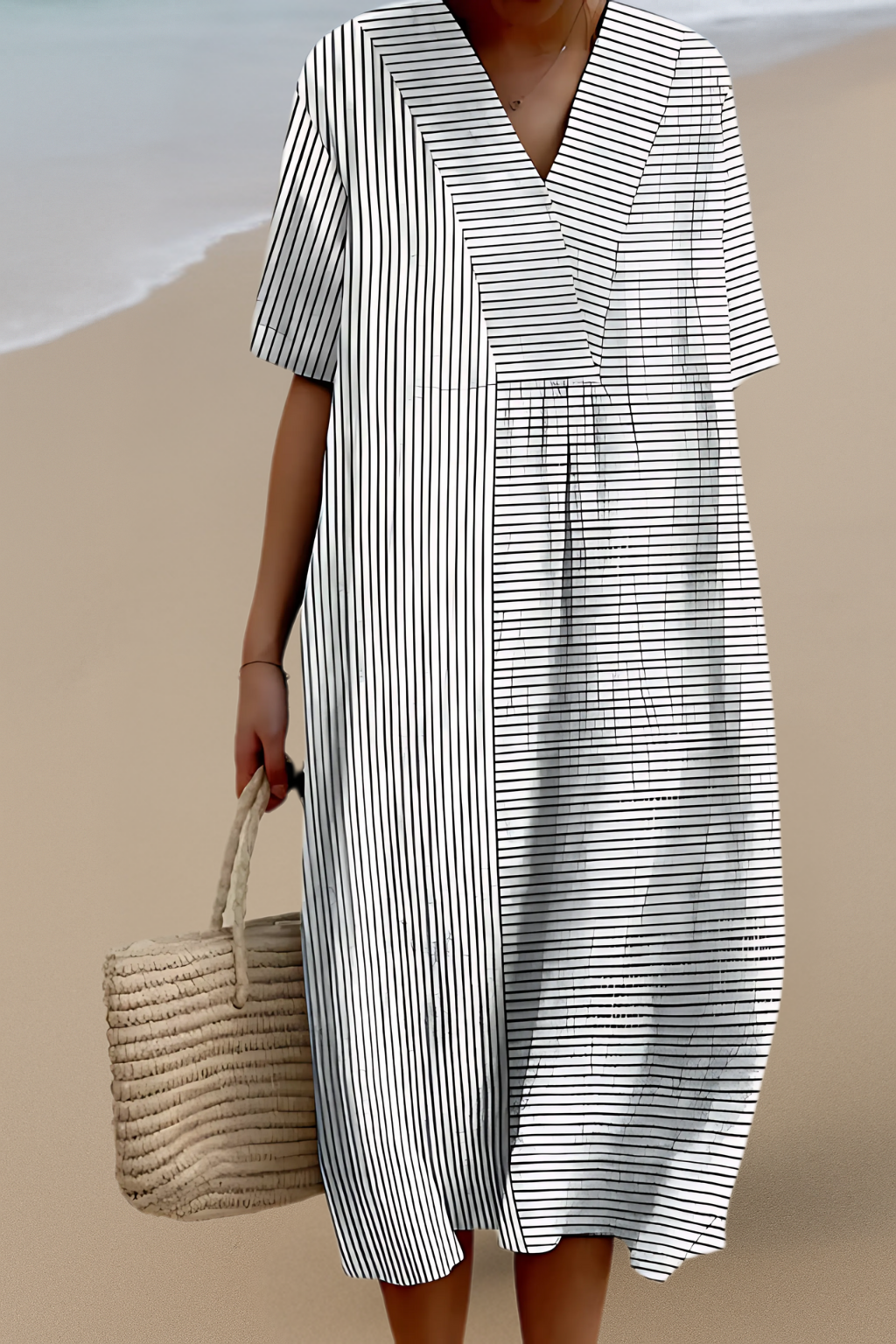 Konstinspirerad Klänning – Naturlig Skönhet Som Fångar Uppmärksamhet