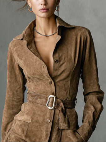 Gunilla | Skjortklänning med bälte