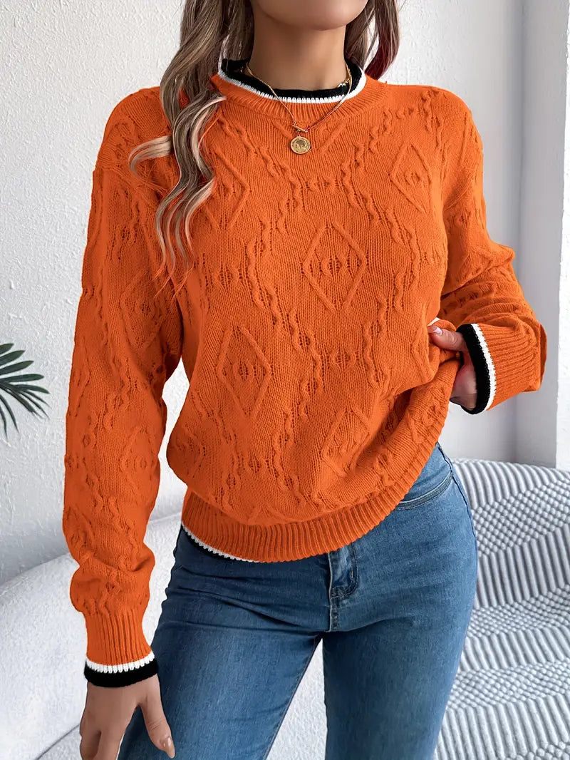 Sonja - Elegant Randig Jumper