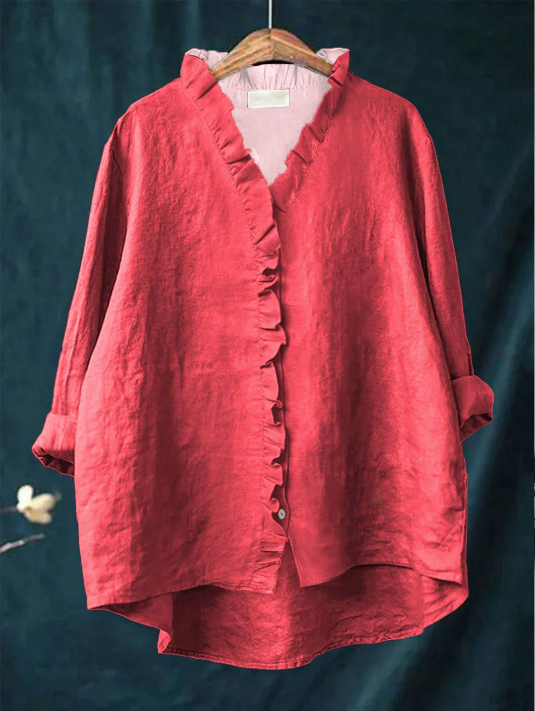 Synnøve | Premiumskjorta med volang