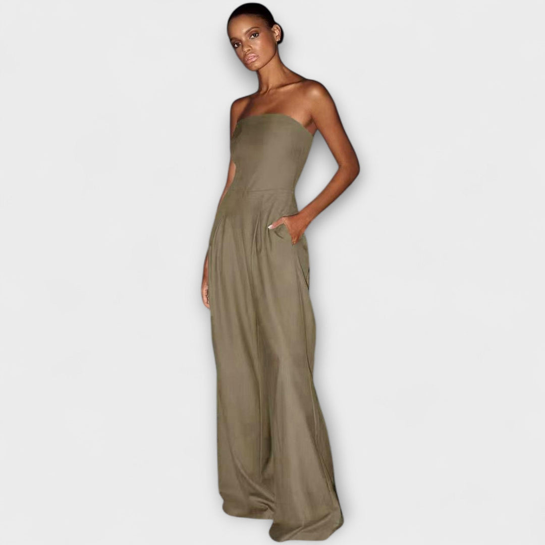 Amélie – Elegant strapless jumpsuit