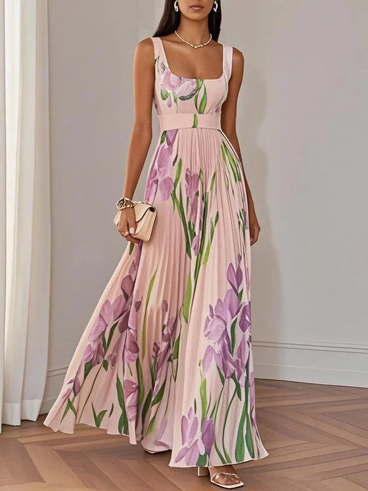 Revina™ Elegant blommig maxiklänning